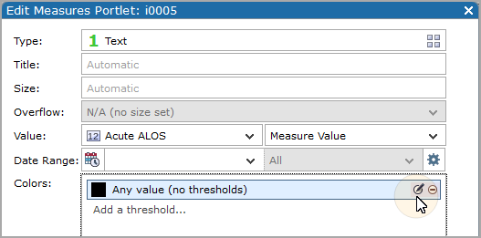 Edit this threshold icon.